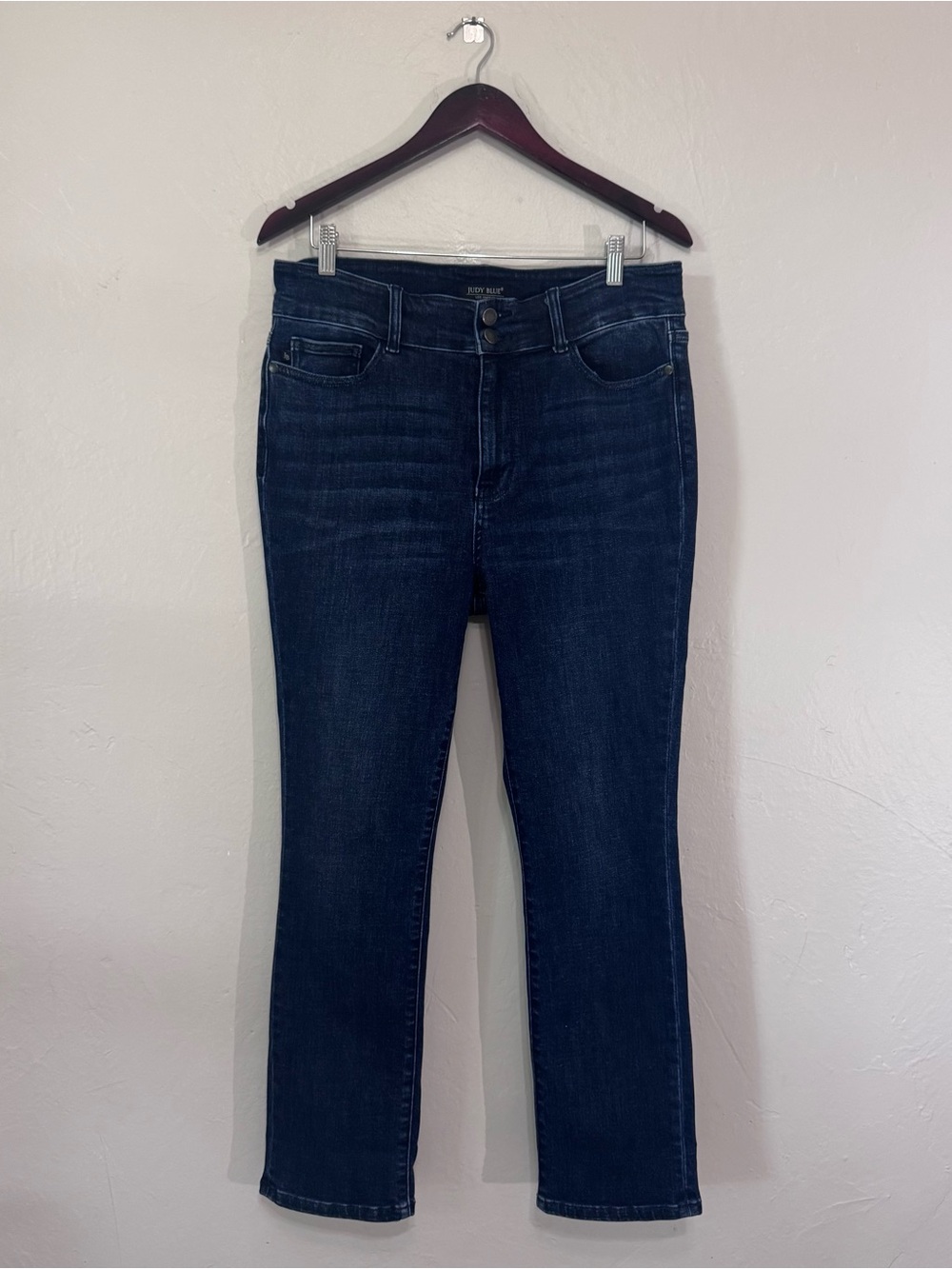 Judy Blue Womens Bootcut Jeans Size 15/32 Dark Wash‎ Stretch Double Button
